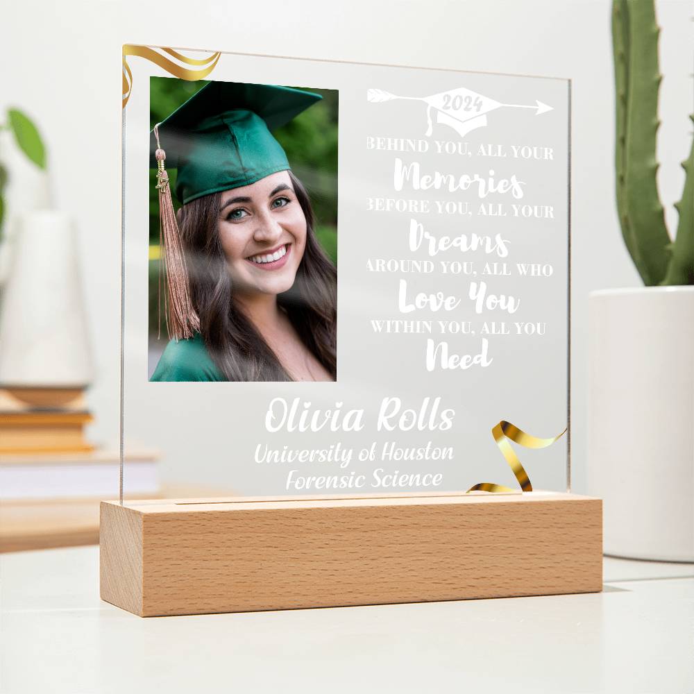Custom Graduation Gift - Acrylic Square Plaque 5