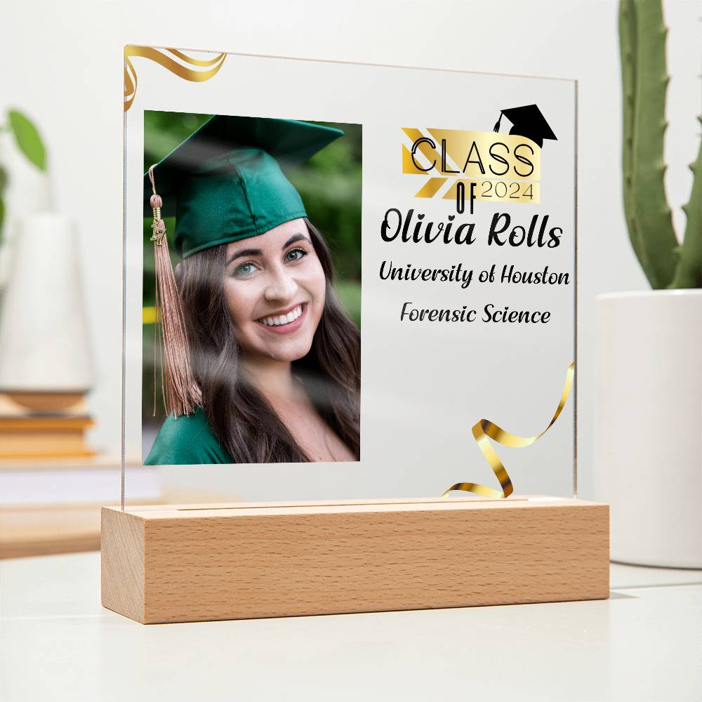 Custom Graduation Gift - Acrylic Square Plaque 1