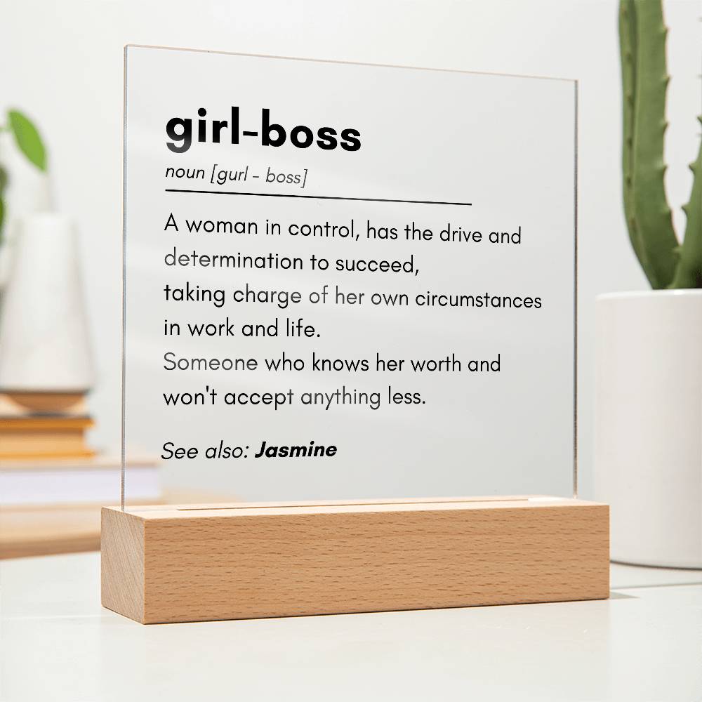 Girl Boss 2 - Acrylic Square Plaque