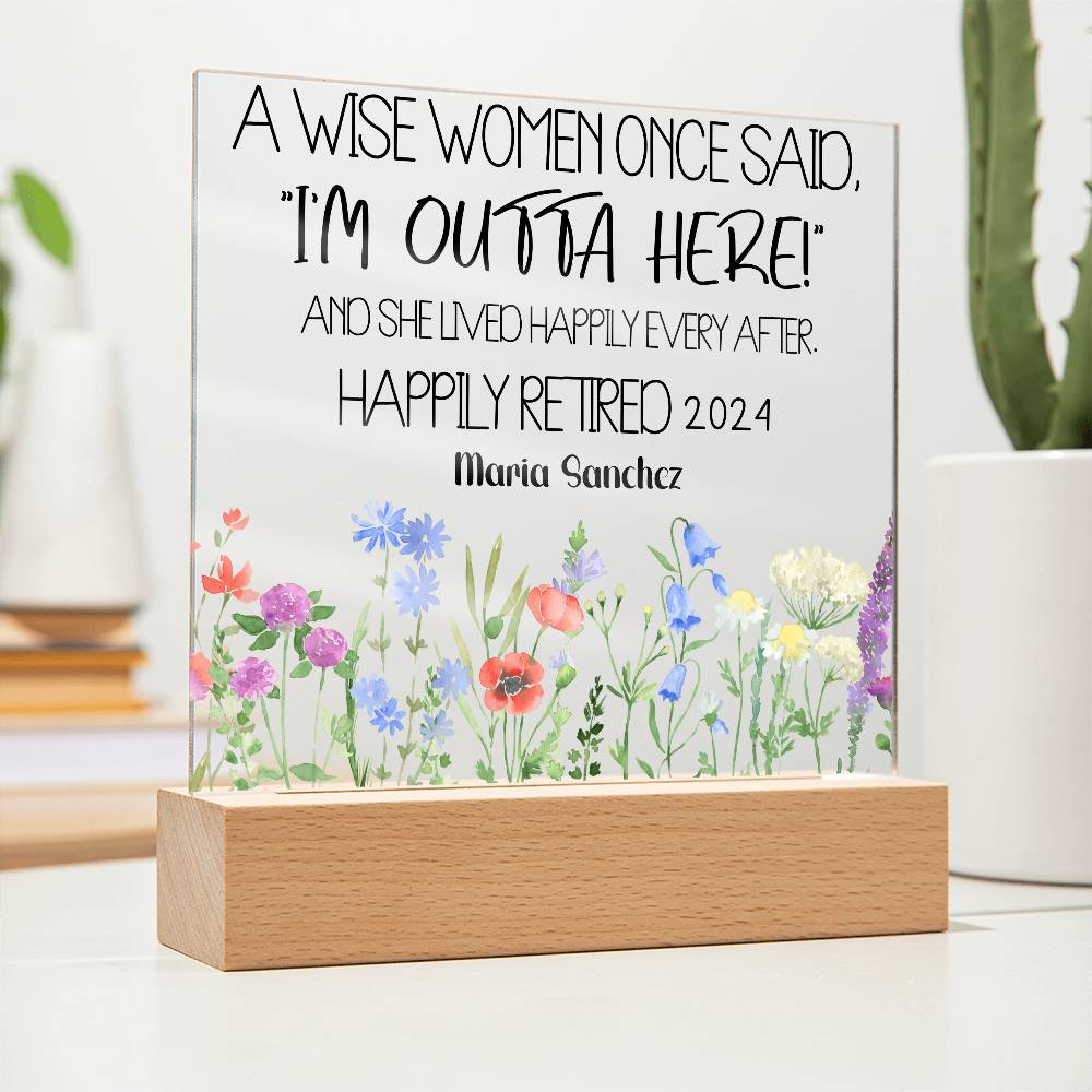 Personalized Retirement Plaque 2