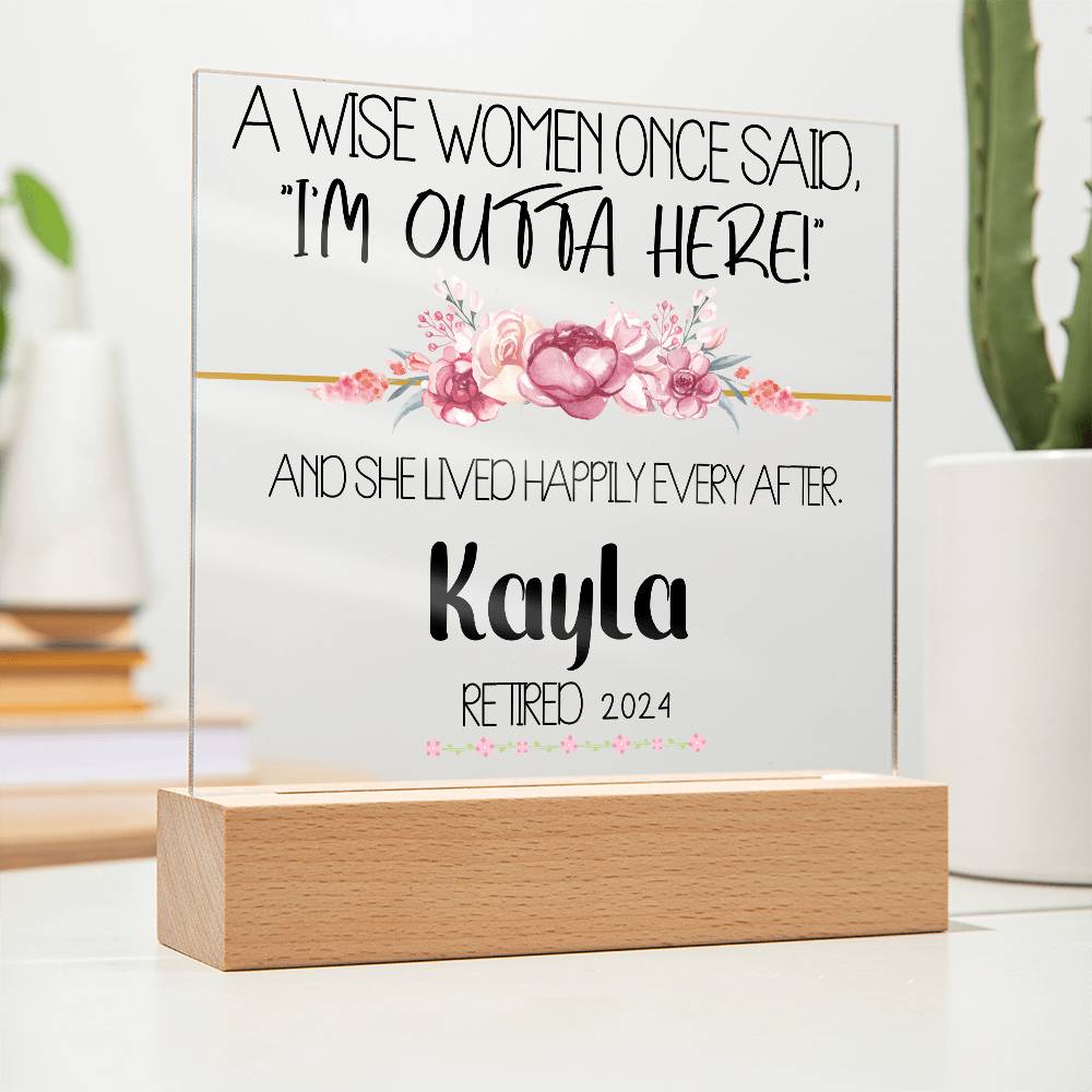 Personalized Retirement Plaque 3