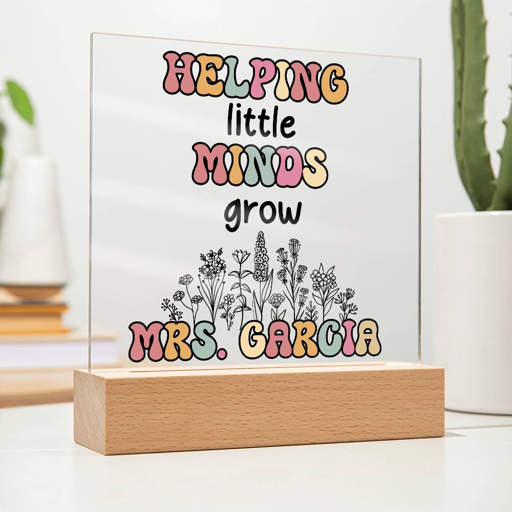 Teacher Square Acrylic Plaque 9
