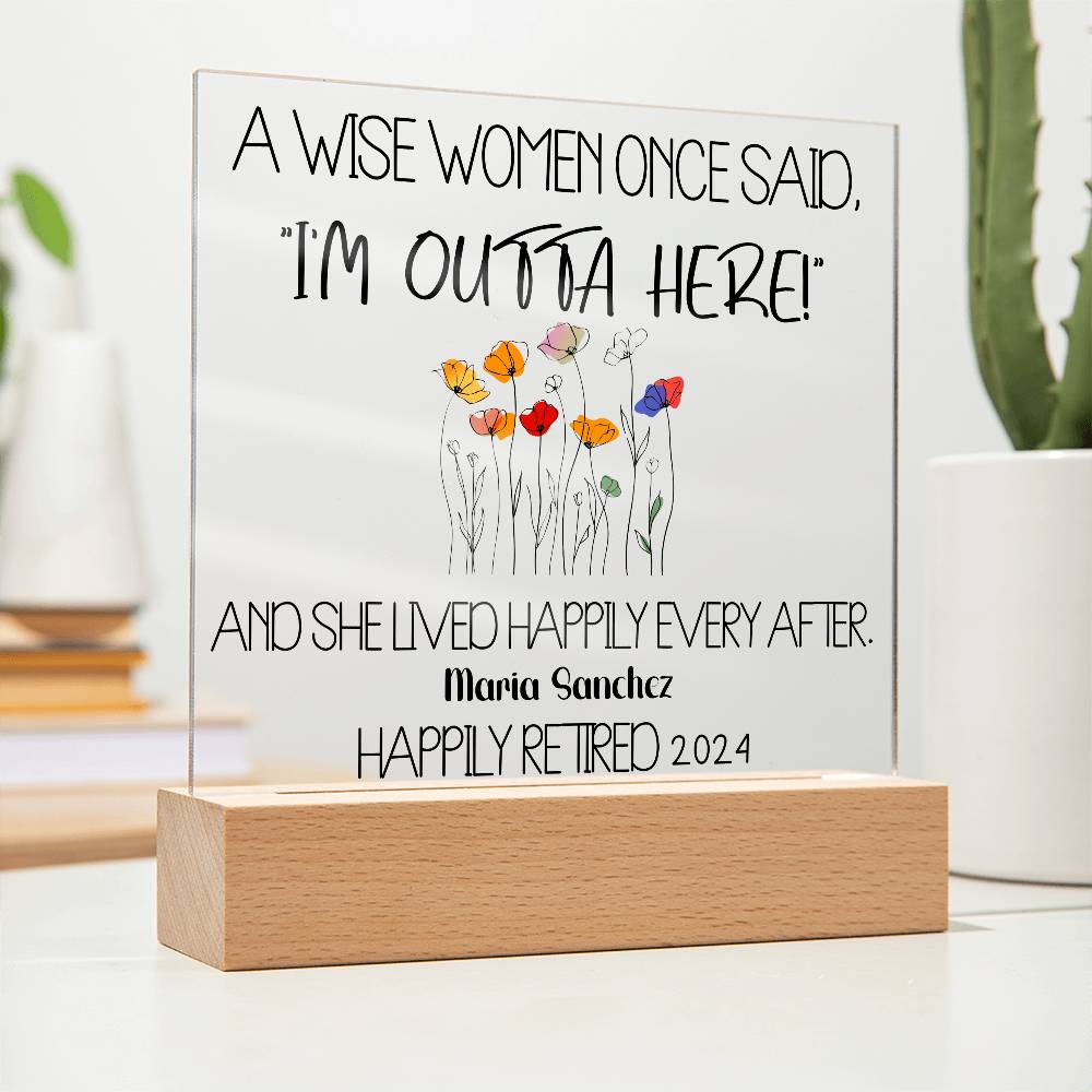 Personalized Retirement Plaque 1