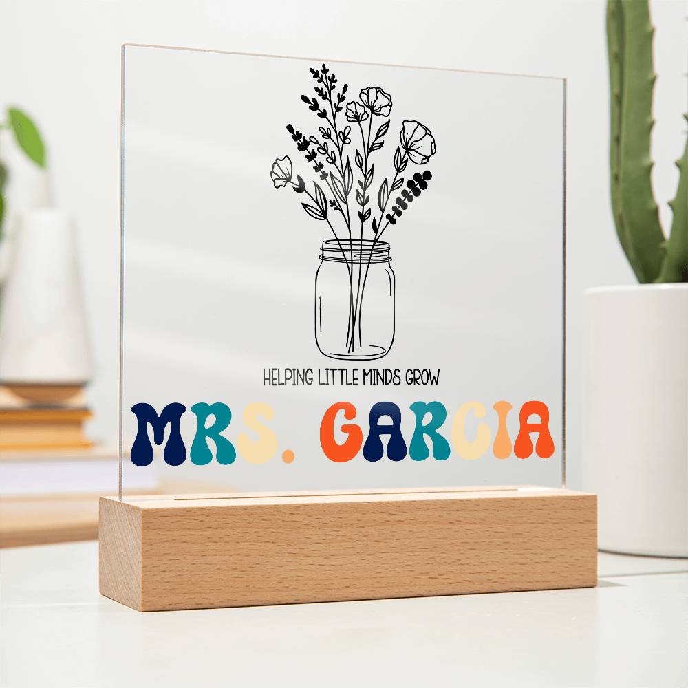 Teacher Square Acrylic Plaque 7