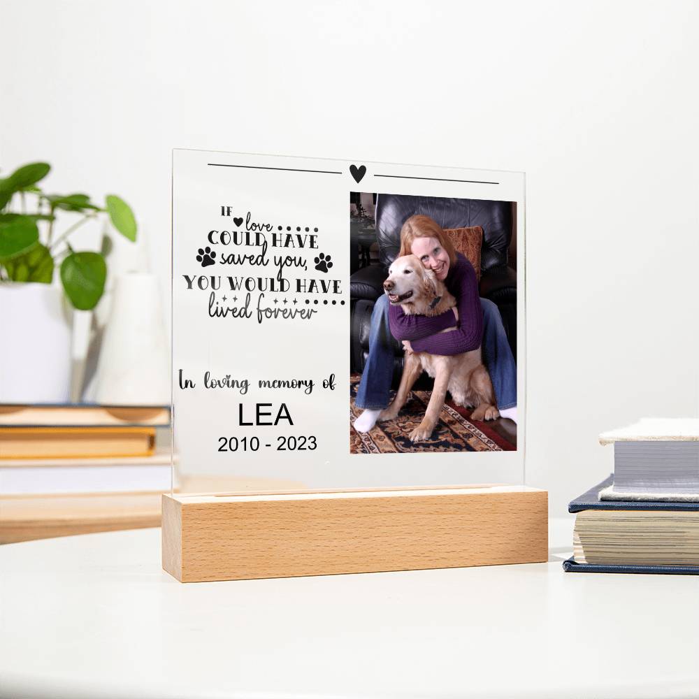 Dog Memorial Plaque LEA
