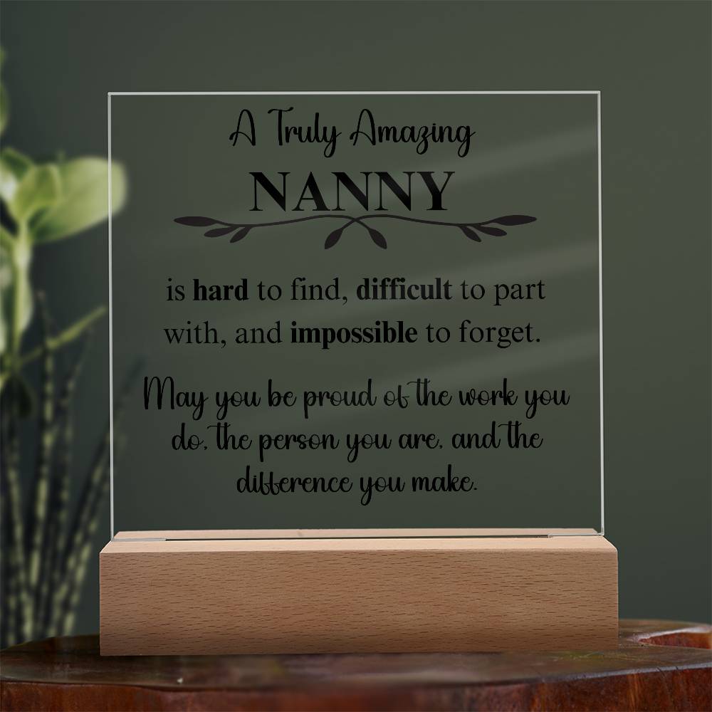 Personalized Gift For Babysitter - Acrylic Square Plaque