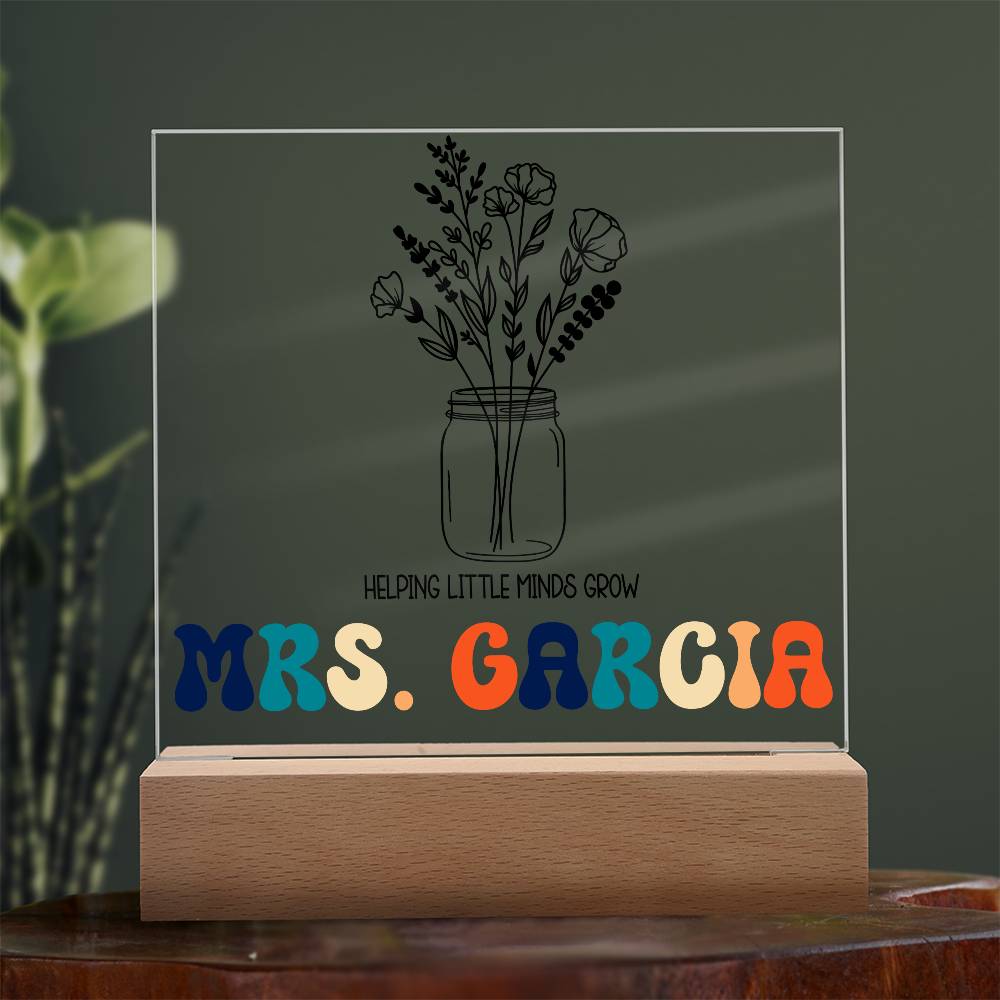 Teacher Square Acrylic Plaque 7