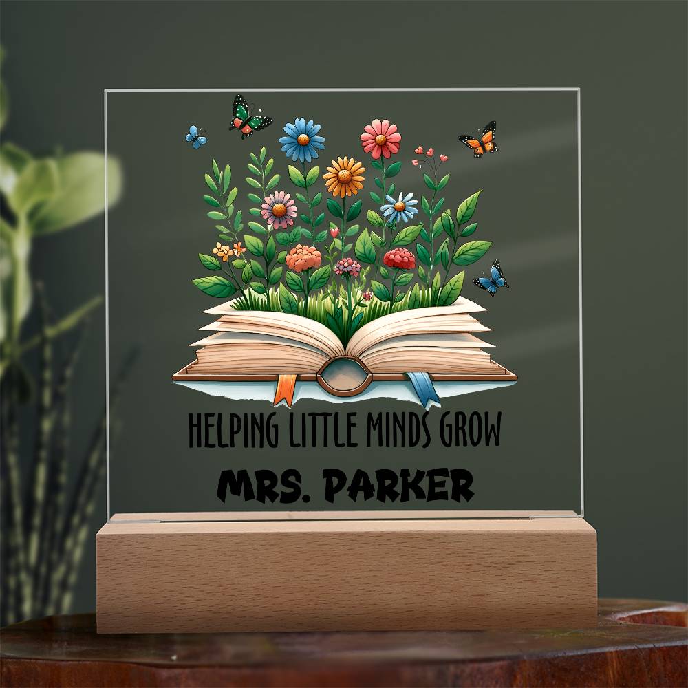 Teacher Square Acrylic Plaque 13