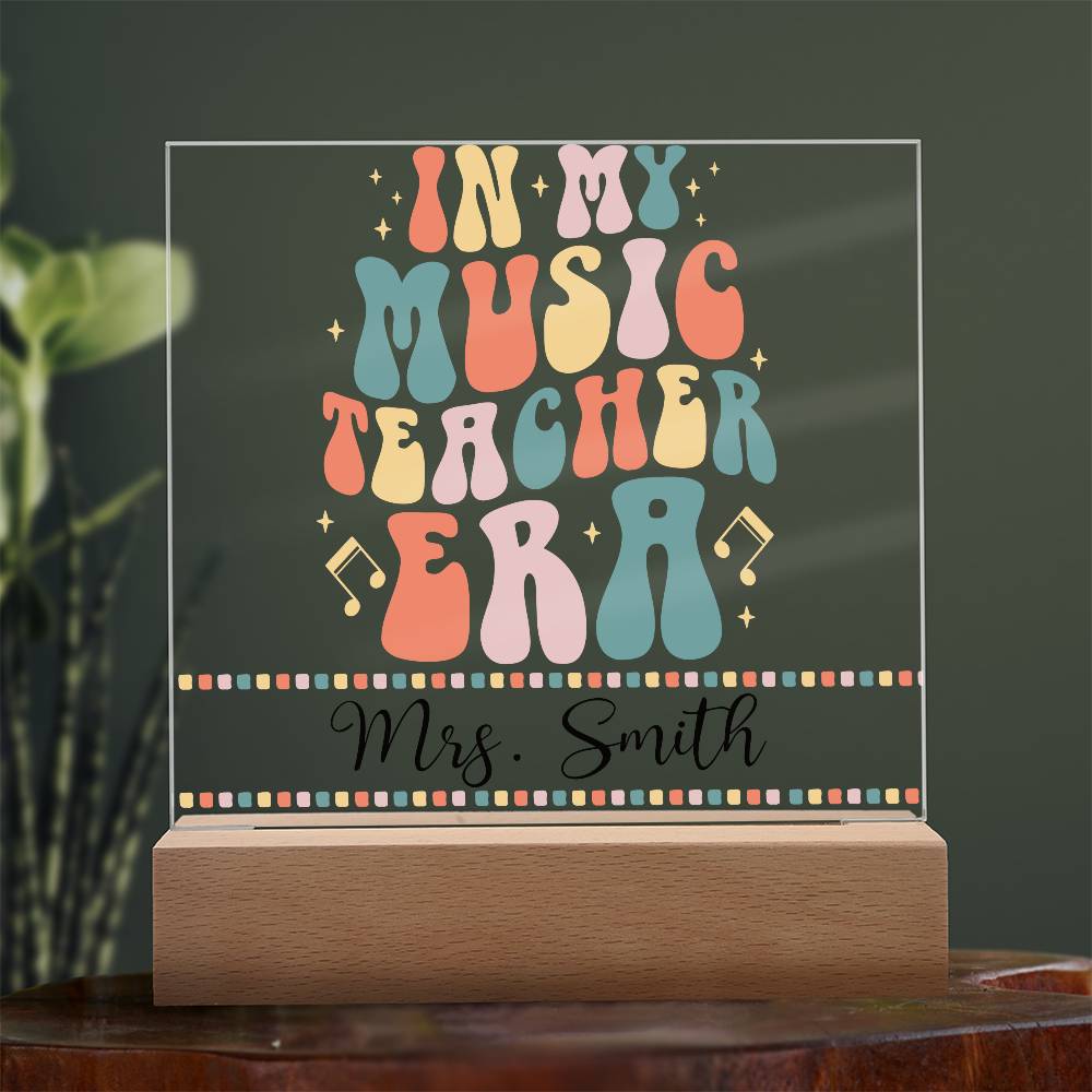 Teacher Square Acrylic Plaque 17