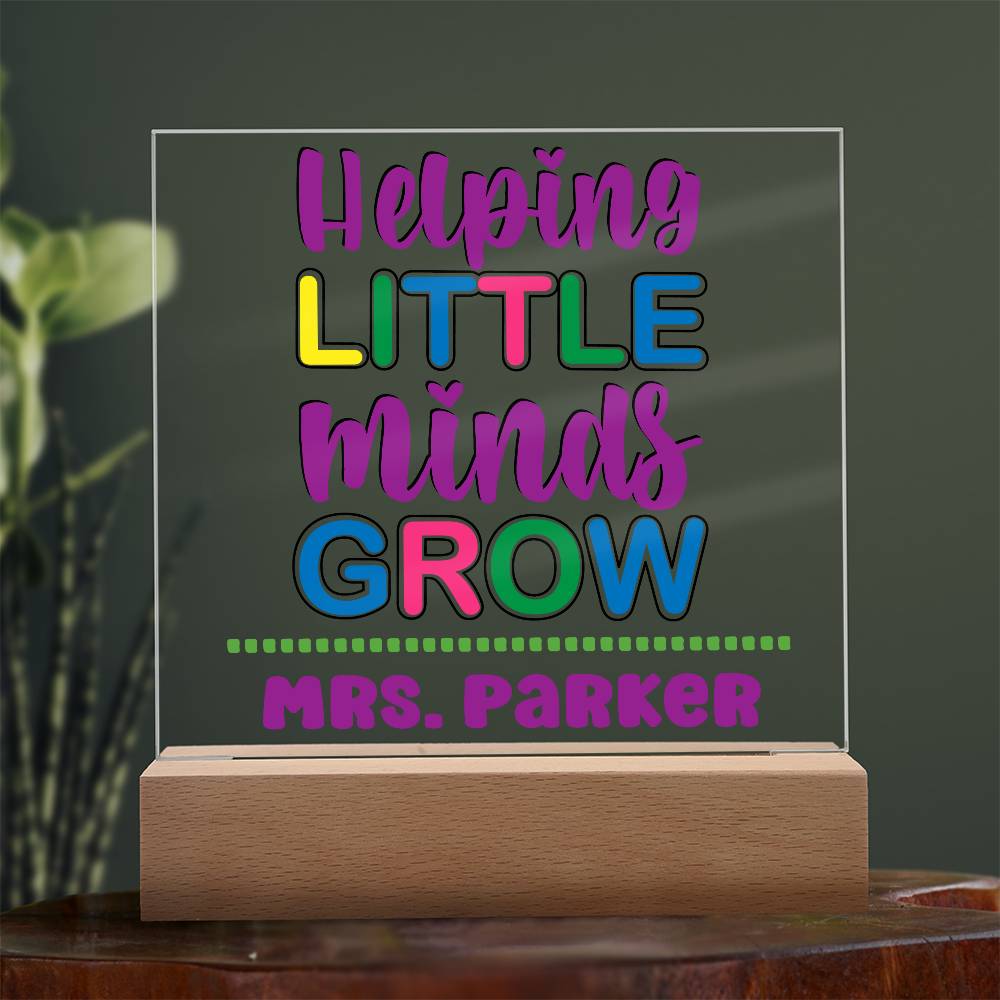 Teacher Square Acrylic Plaque 14