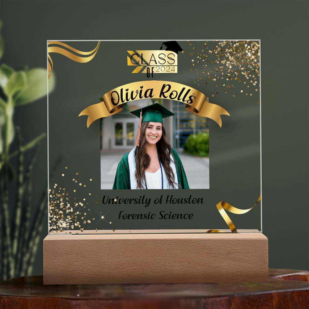 Custom Graduation Gift - Acrylic Square Plaque 3