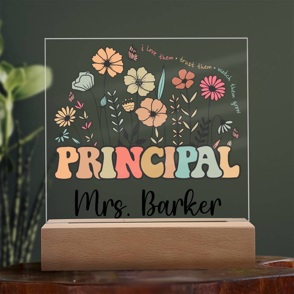 Principal Square Acrylic Plaque 1