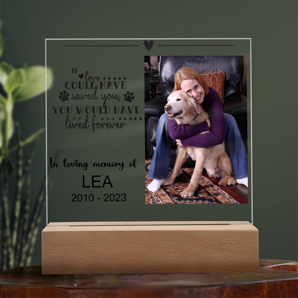 Dog Memorial Plaque LEA