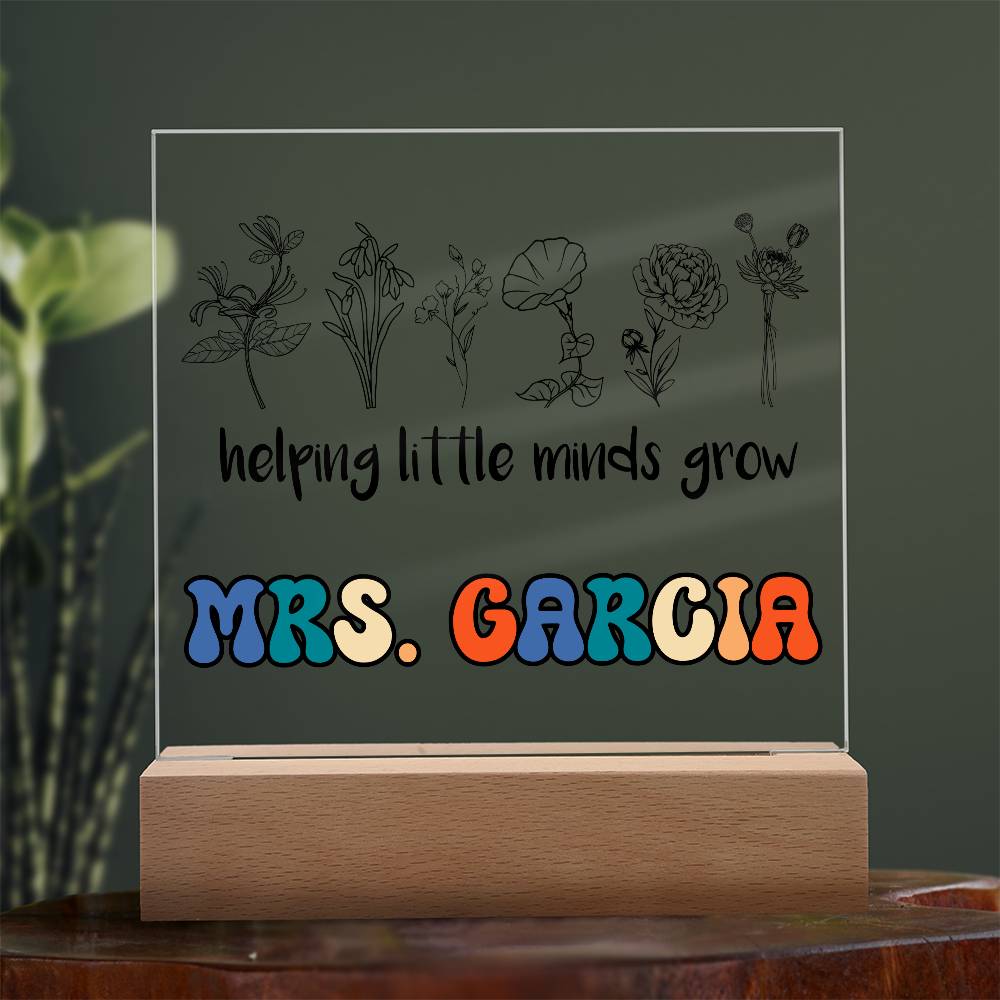 Teacher Square Acrylic Plaque 8