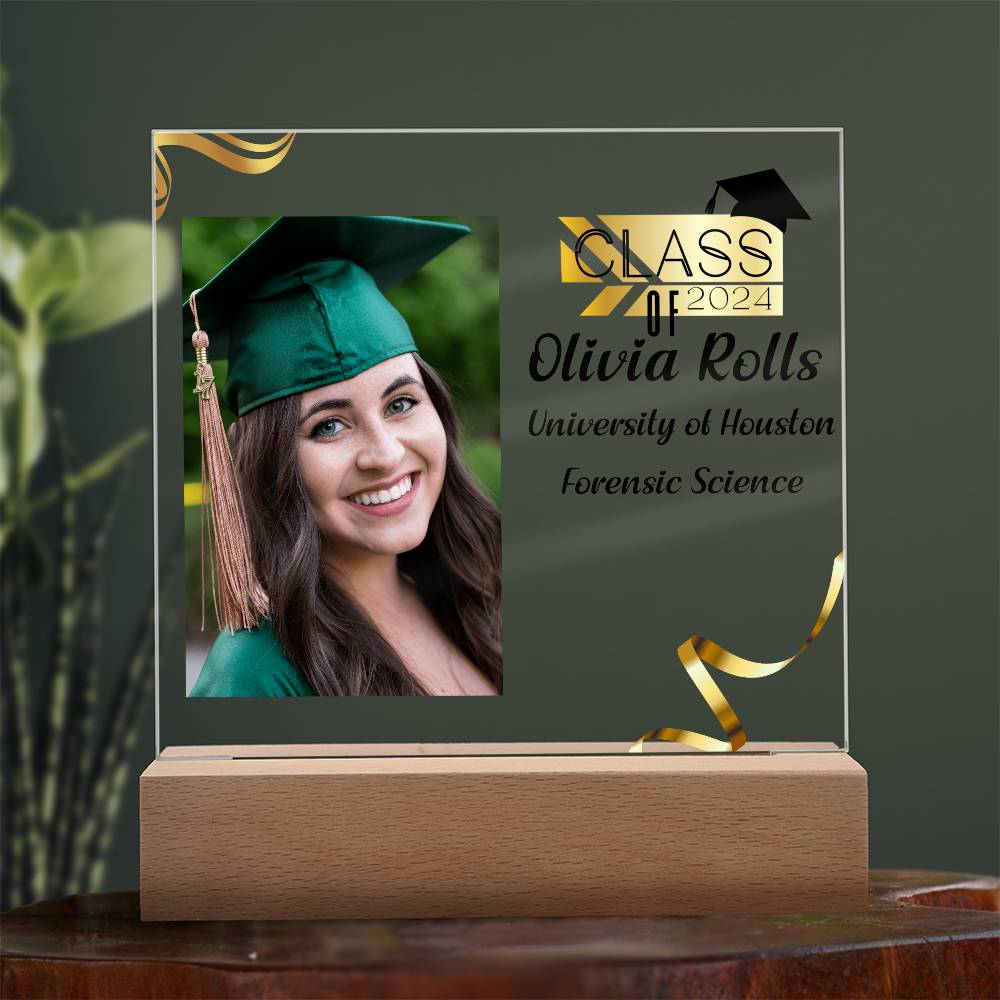 Custom Graduation Gift - Acrylic Square Plaque 1