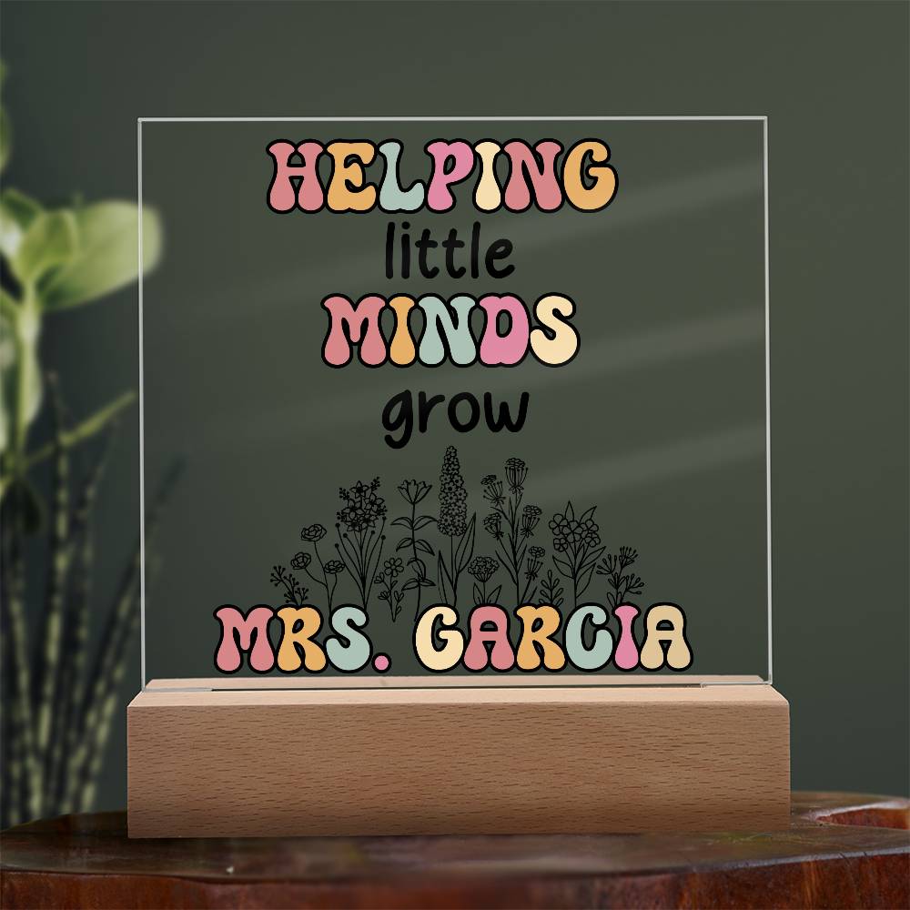Teacher Square Acrylic Plaque 9