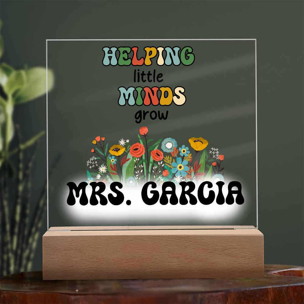 Teacher Square Acrylic Plaque 10