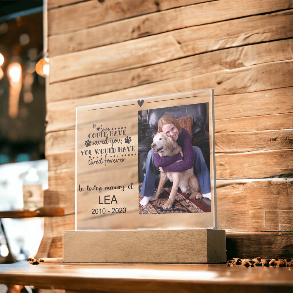 Dog Memorial Plaque LEA