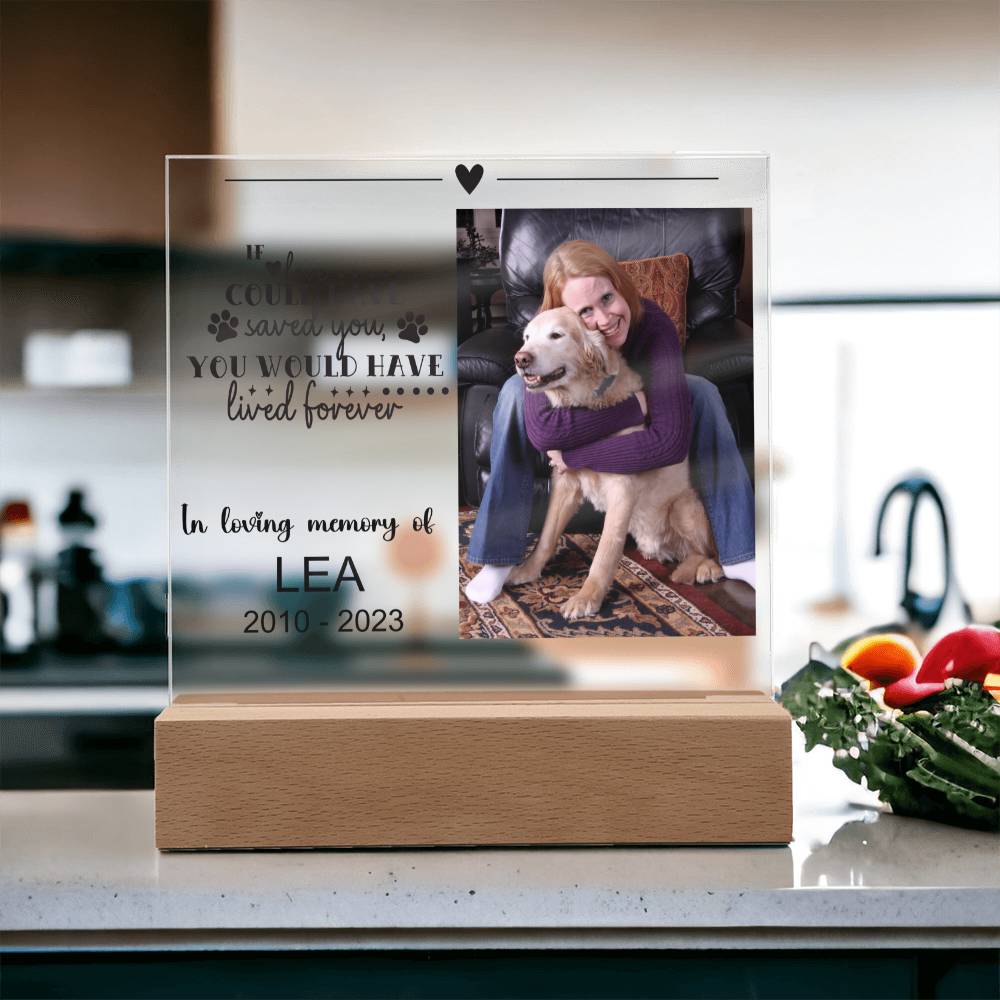 Dog Memorial Plaque LEA