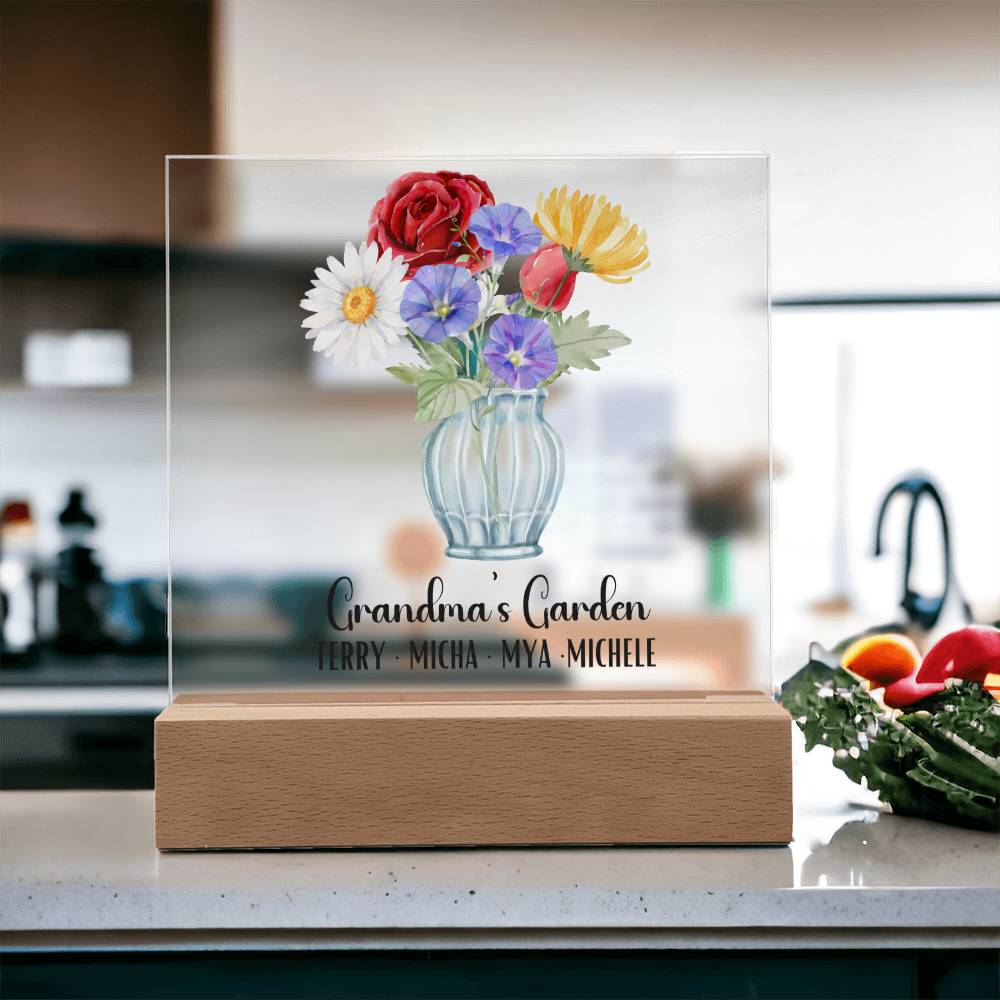 Grandmas Garden Acrylic Plaque