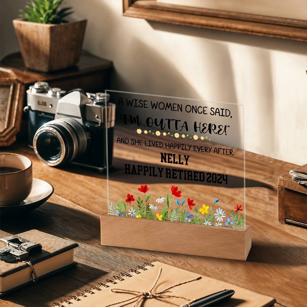 Personalized Retirement Plaque 7
