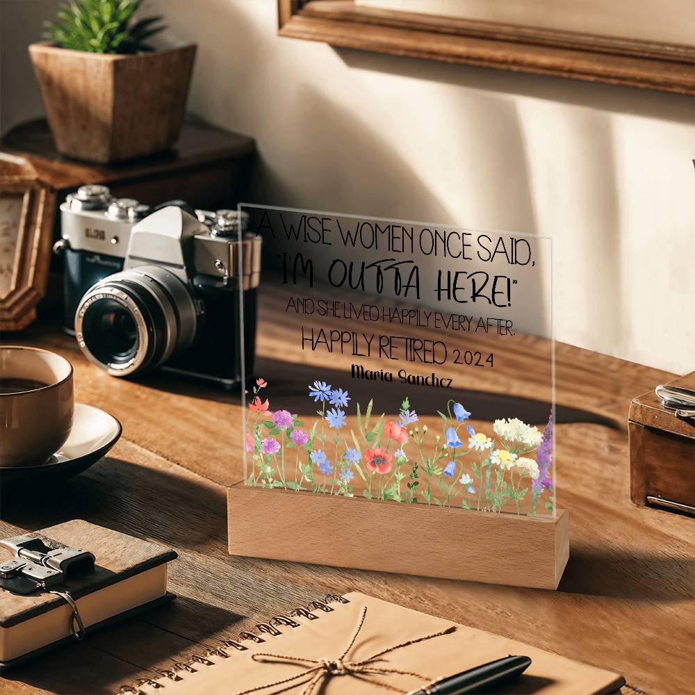 Personalized Retirement Plaque 2
