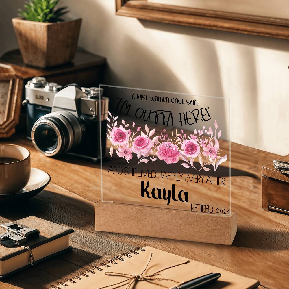 Personalized Retirement Plaque 4