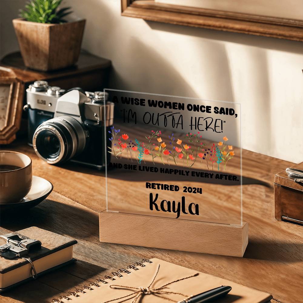Personalized Retirement Plaque 5