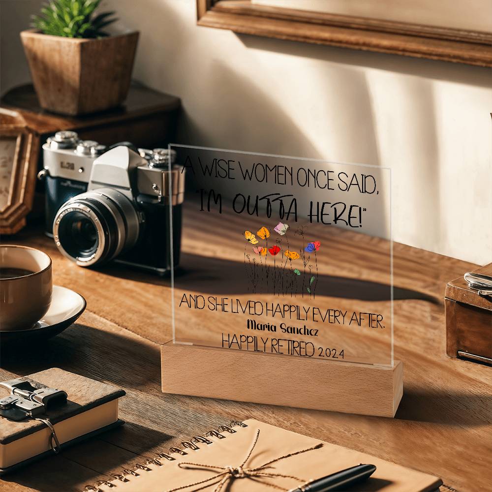 Personalized Retirement Plaque 1
