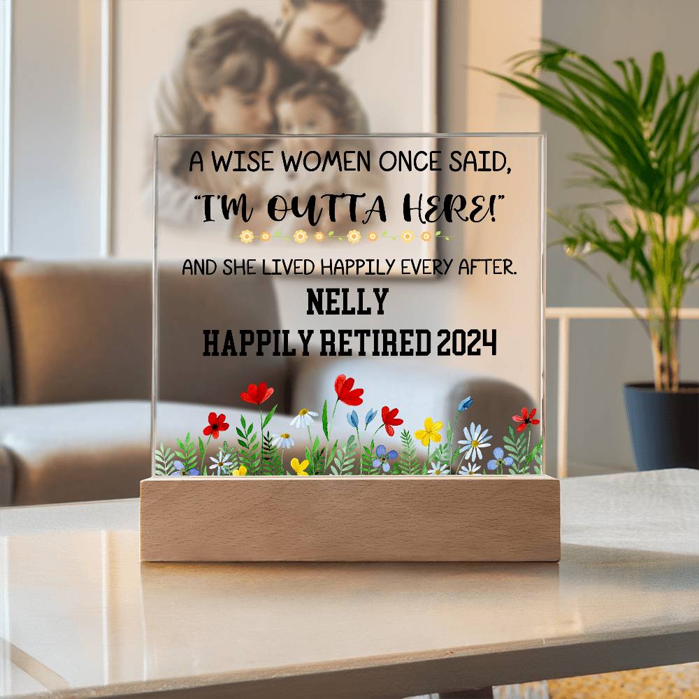 Personalized Retirement Plaque 7