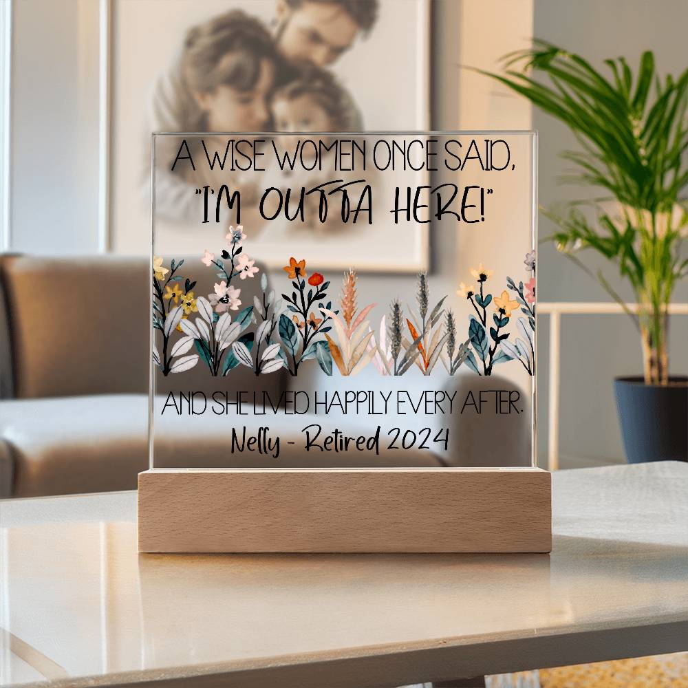 Personalized Retirement Plaque 6
