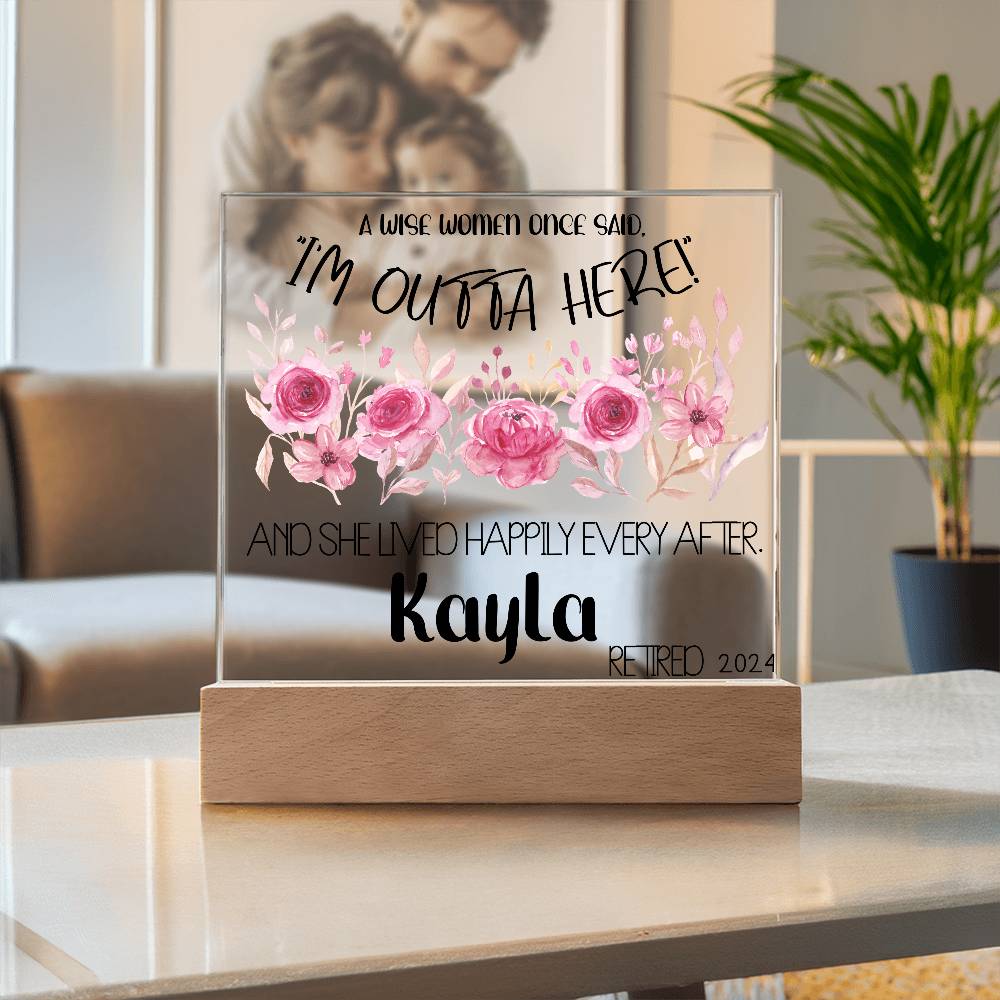Personalized Retirement Plaque 4
