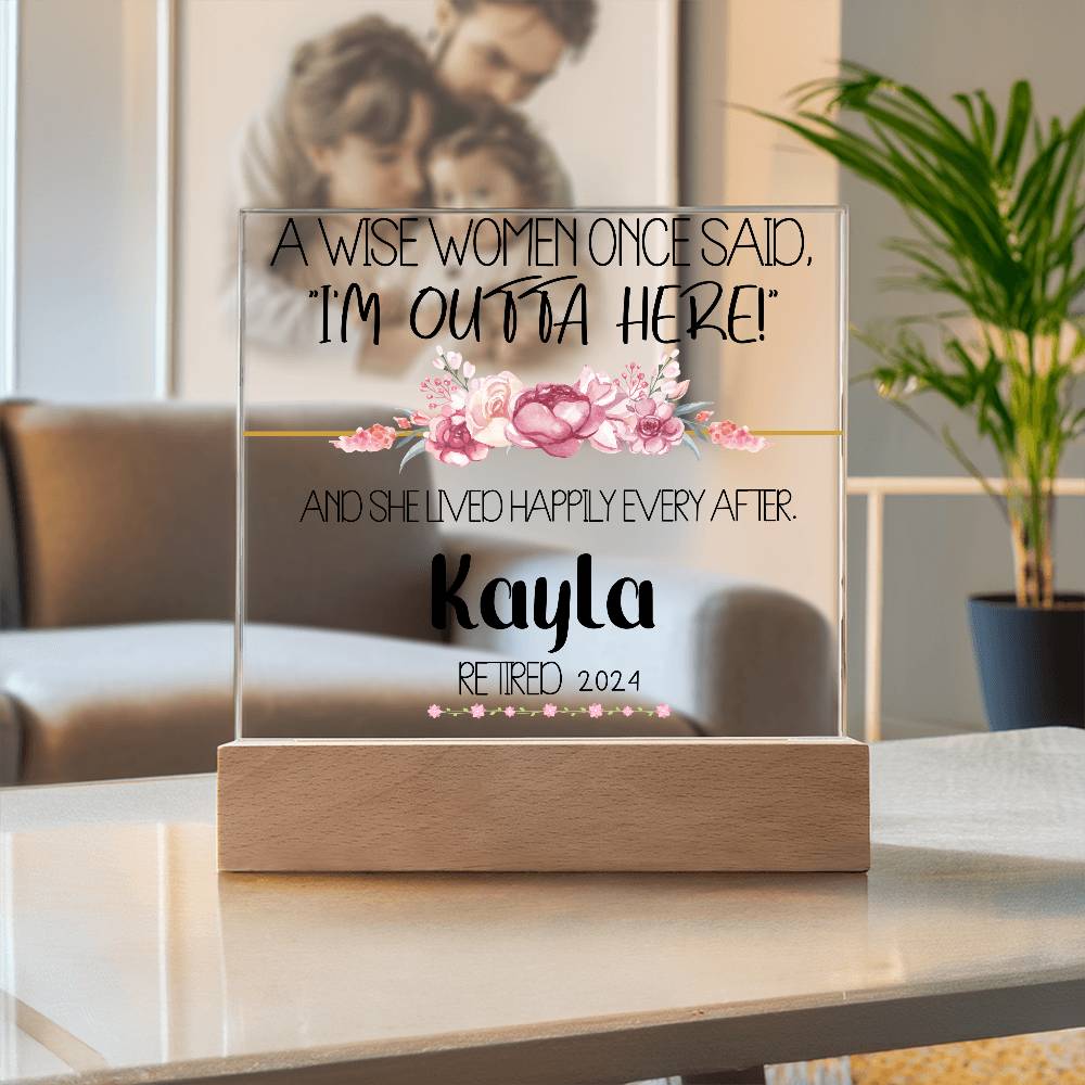 Personalized Retirement Plaque 3