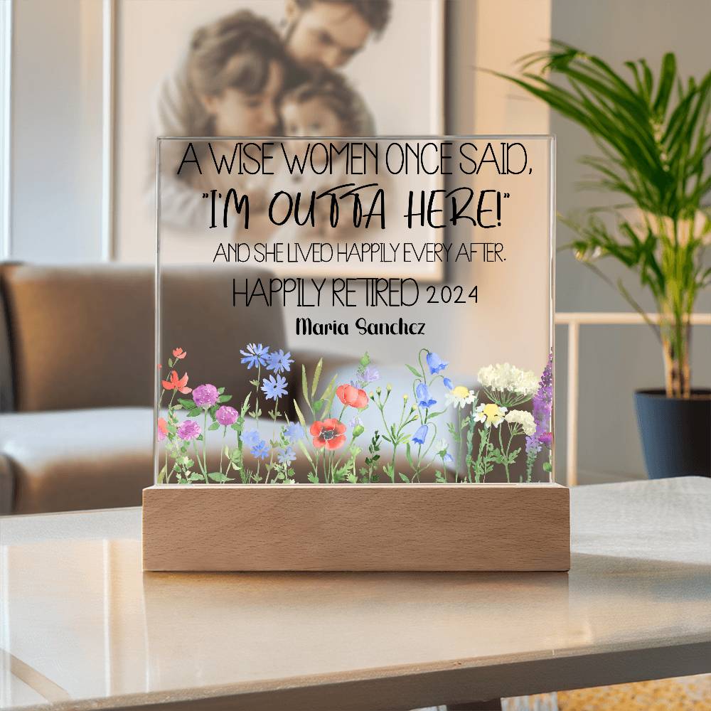 Personalized Retirement Plaque 2