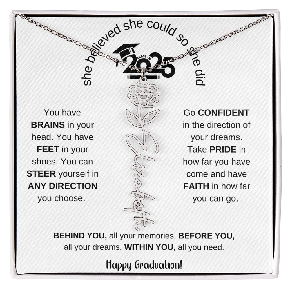 2025 Graduation Gift - Flower Name Necklace 6