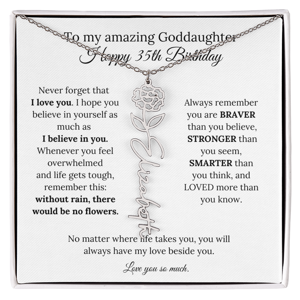 Happy 35th Birthday Gift for Goddaughter