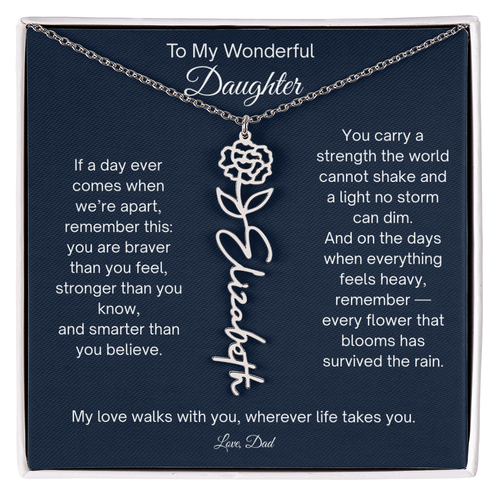 Daughter Necklace Gift from Dad