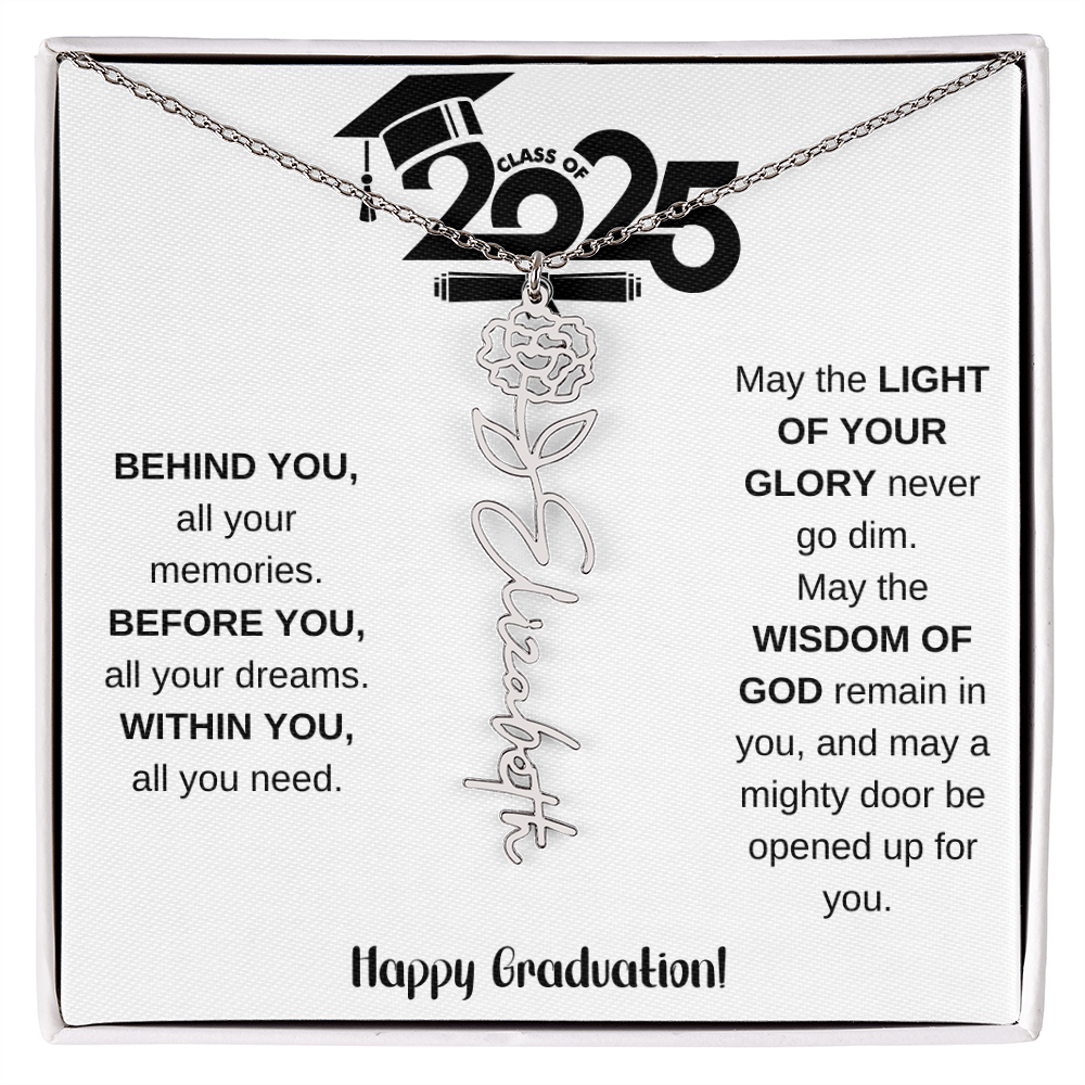 2025 Graduation Gift - Flower Name Necklace 8