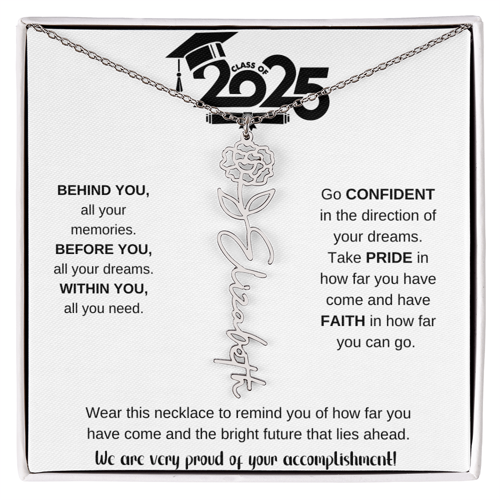 2025 Graduation Gift - Flower Name Necklace 9