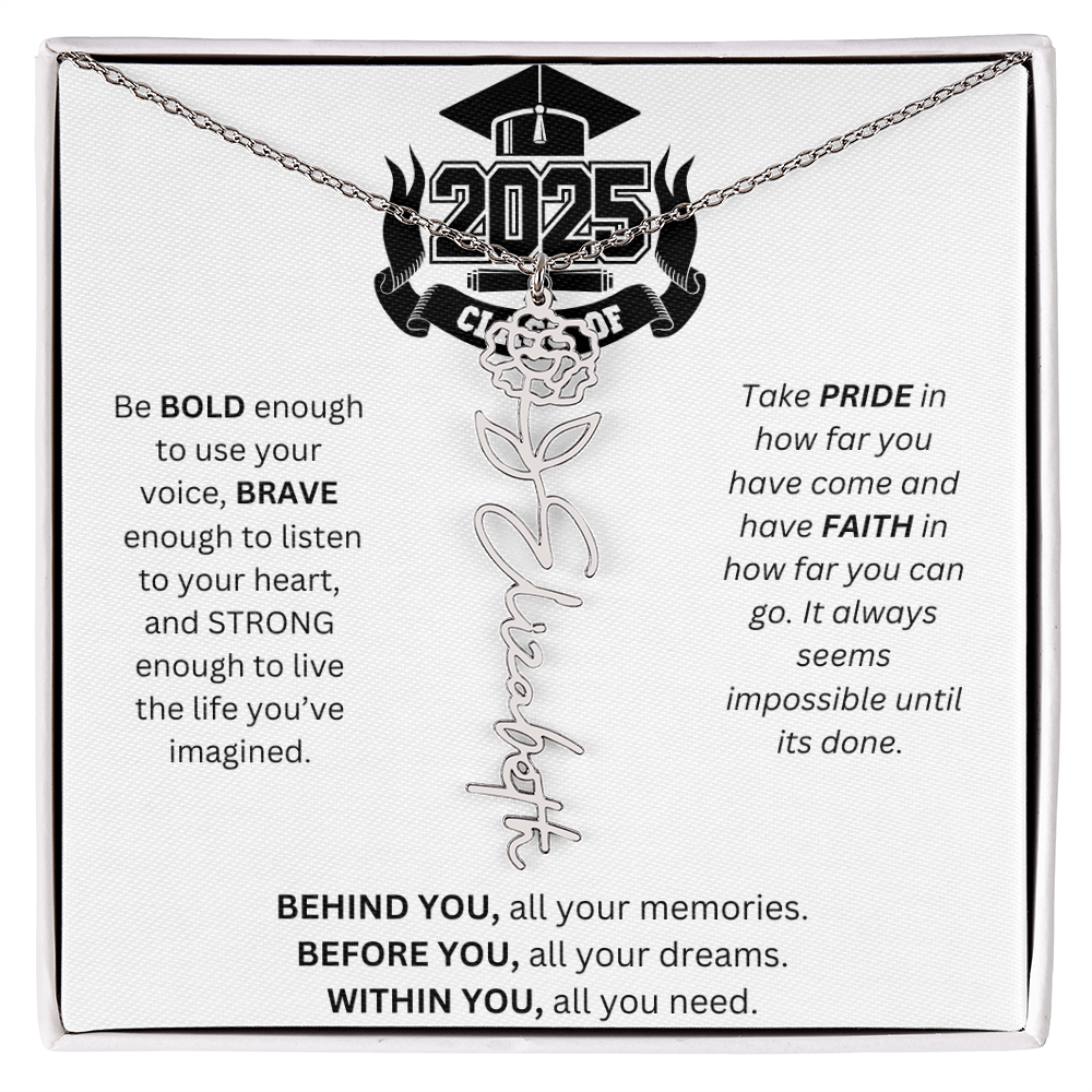 2025 Graduation Gift - Flower Name Necklace 3
