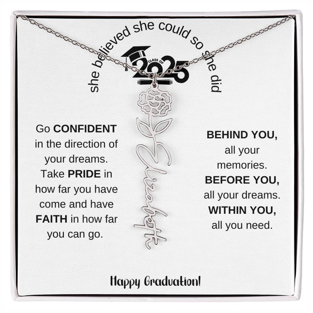 2025 Graduation Gift - Flower Name Necklace 5