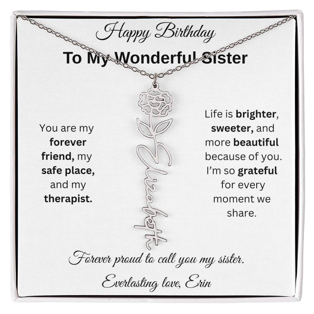 Custom Erin Birthflower