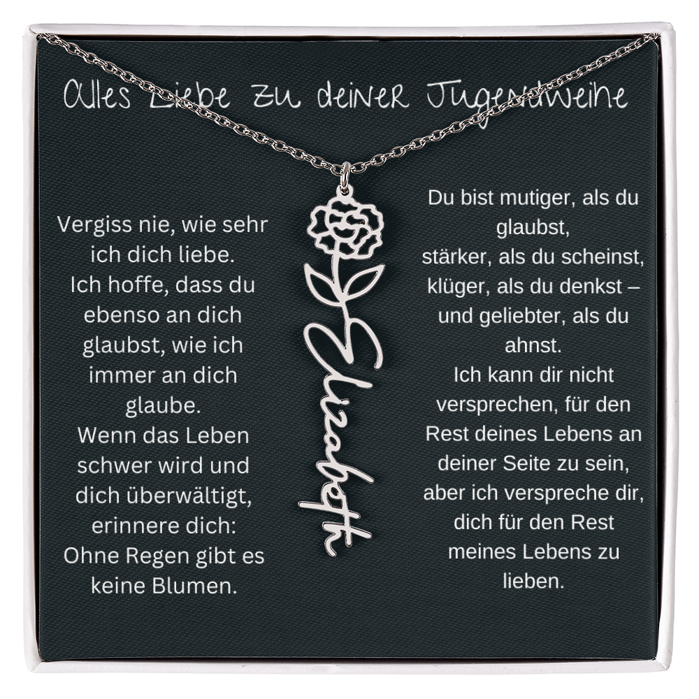 Geburtsblumen Namenskette 1