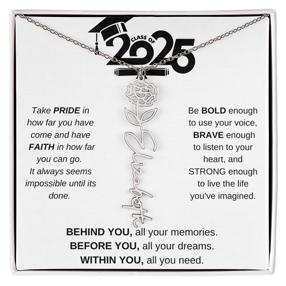 2025 Graduation Gift - Flower Name Necklace 4