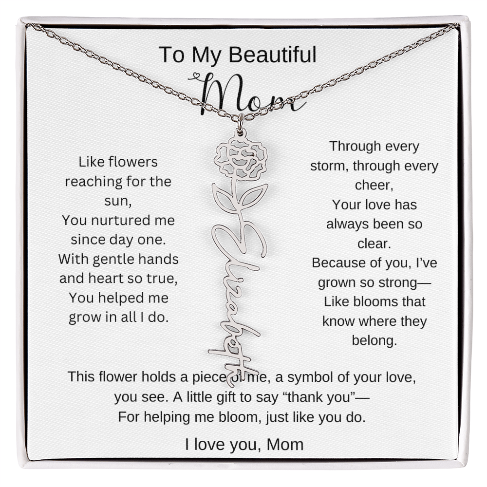 Personalized Mother's Day Necklace Gift for Mom
