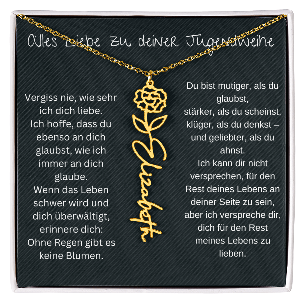 Geburtsblumen Namenskette 1