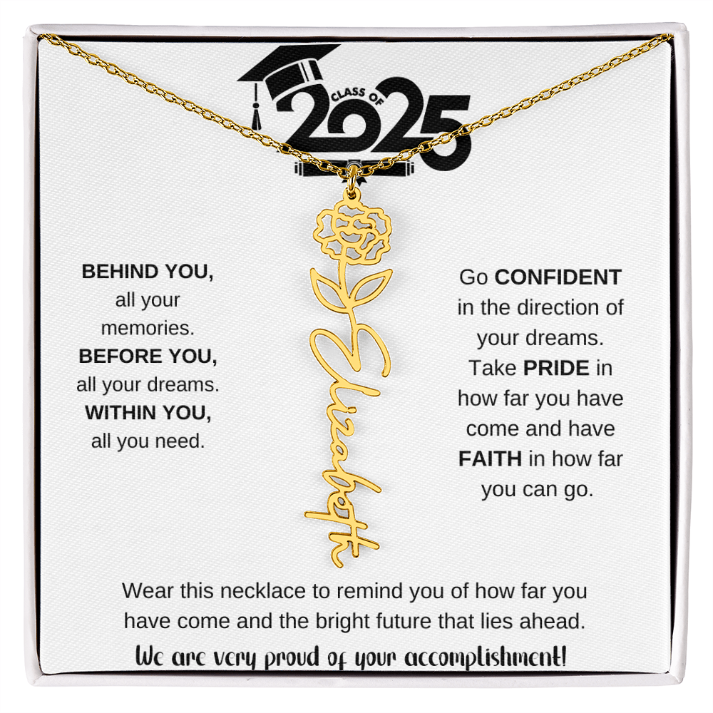 2025 Graduation Gift - Flower Name Necklace 9