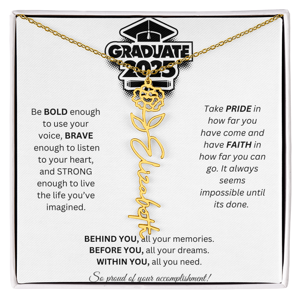 2025 Graduation Gift - Flower Name Necklace 2