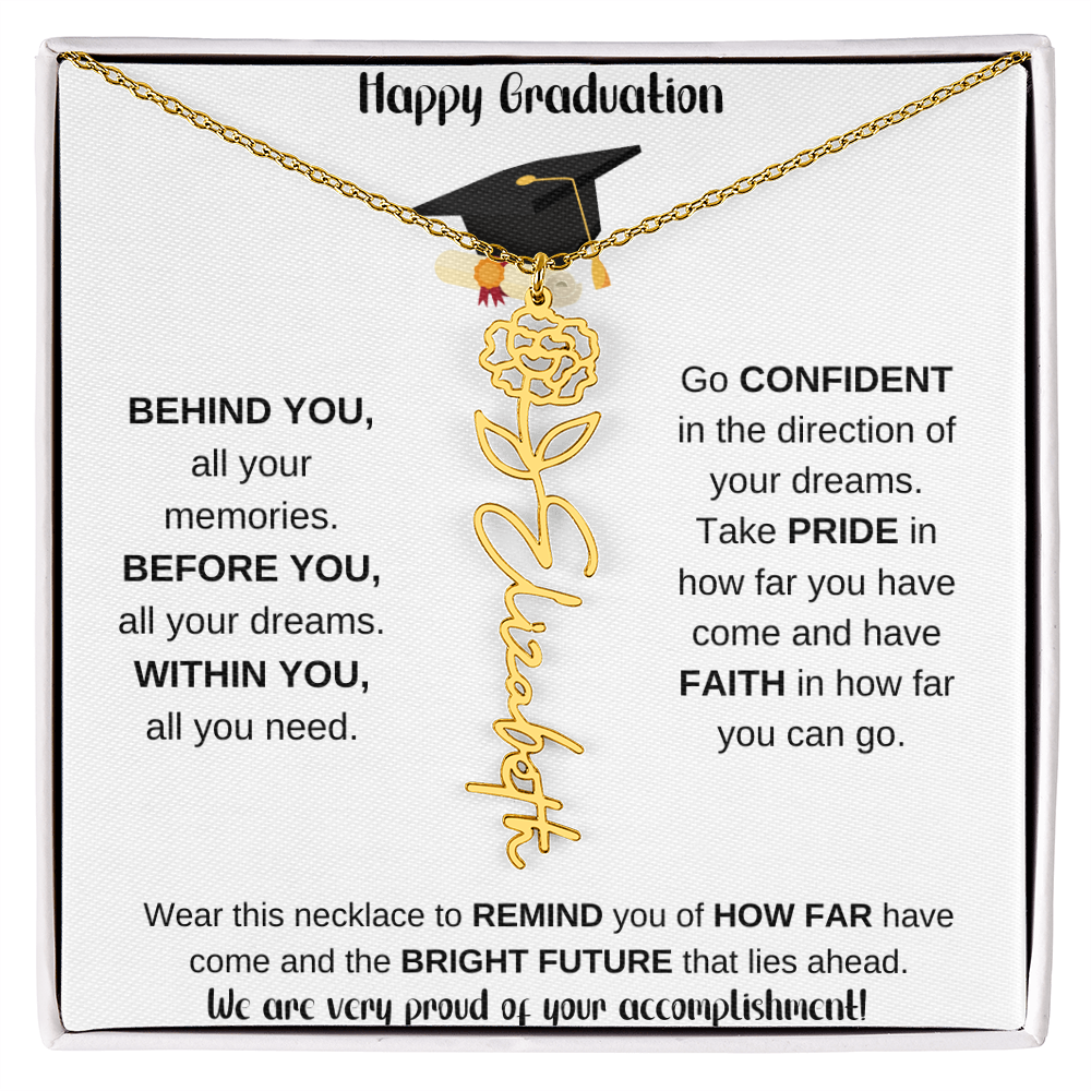 2025 Graduation Gift - Flower Name Necklace 10