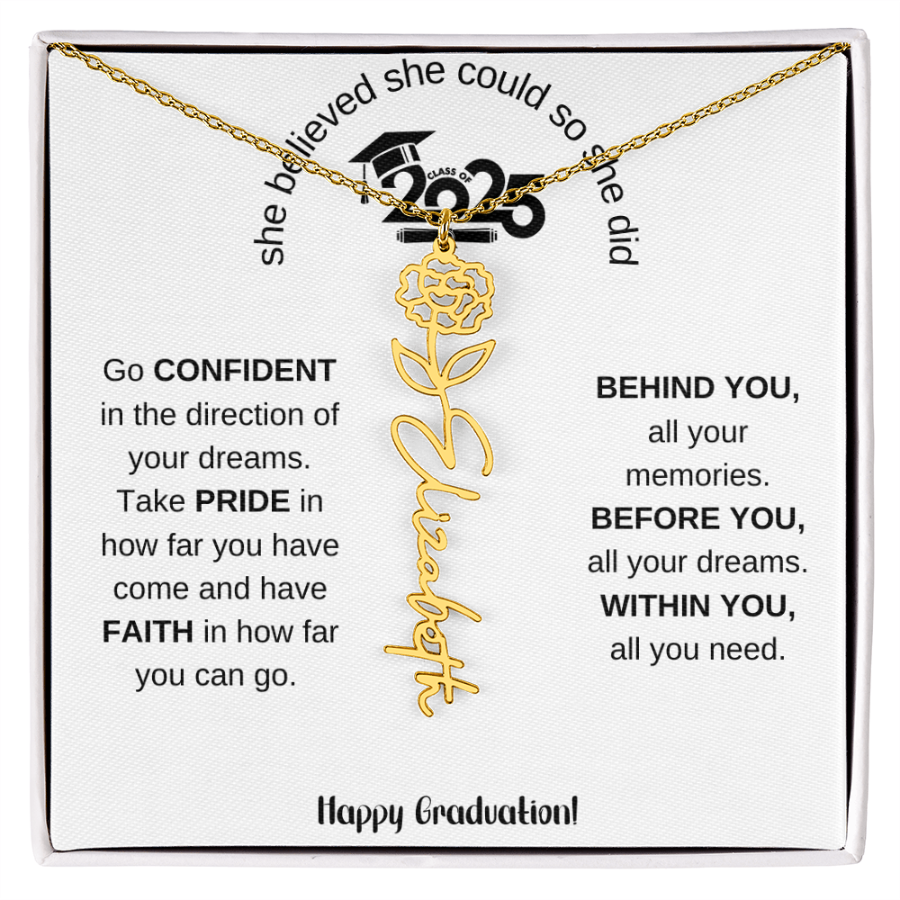 2025 Graduation Gift - Flower Name Necklace 5